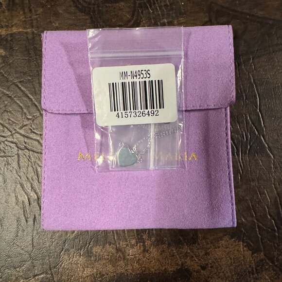 Melinda Maria You Have My Baby Heart Necklace Silver NEW - Picture 3 of 3